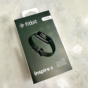 NWT Fitbit Inspire 3 Black Fitness Health Workout Tracker